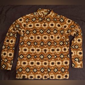 Duluth Trading Aztec Button down shirt.